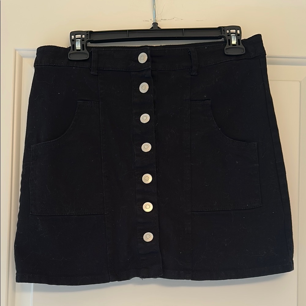 Altar'd State Black A-line Mini Skirt